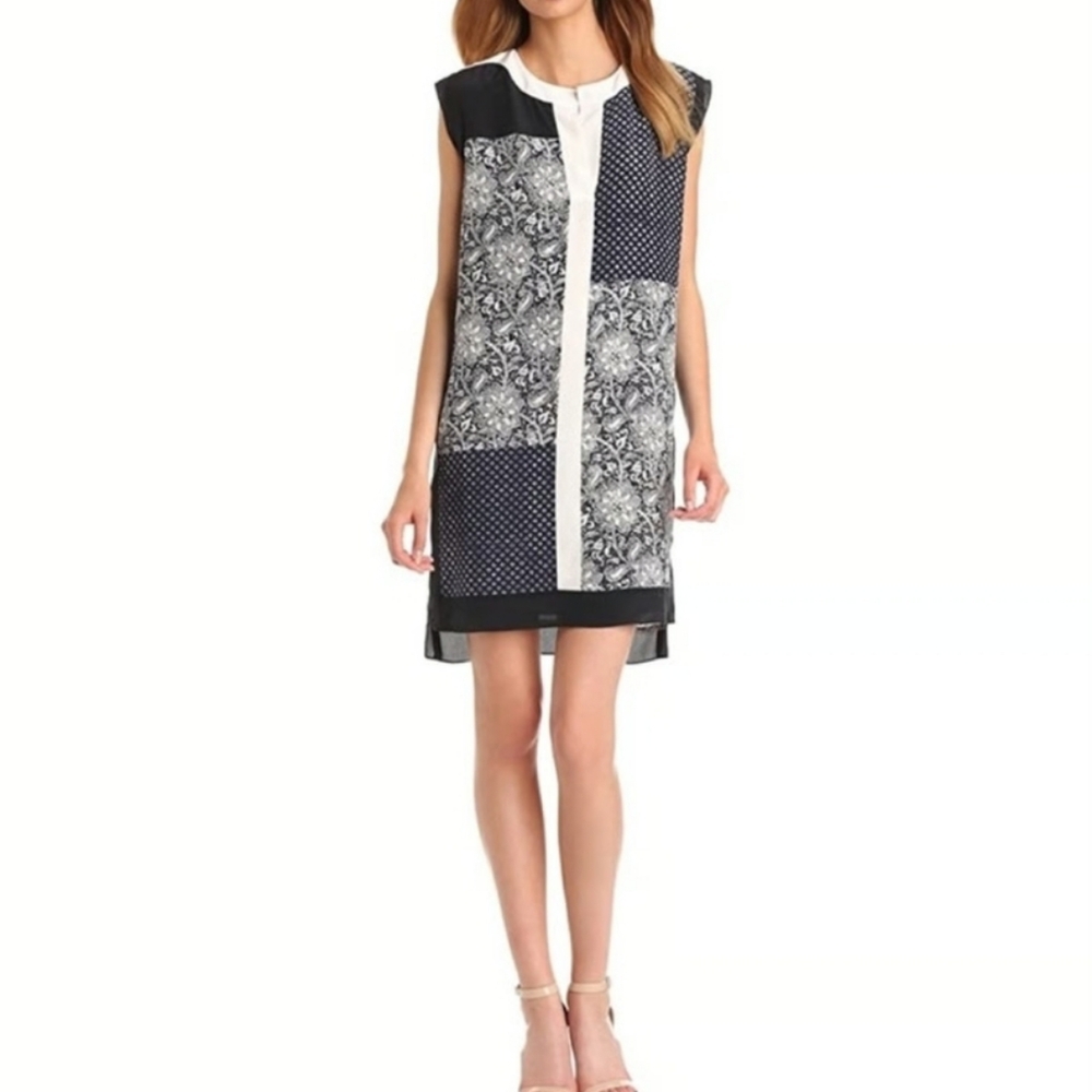 Rebecca Taylor Patchwork Shift. Colorblock. - image 1